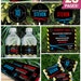 Laser Tag Party Invitations & Decorations - INSTANT DOWNLOAD - Edit and Print using Adobe Reader - Laser Tag Party