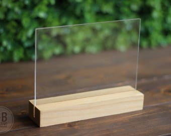 Blank Acrylic Pieces, with stand