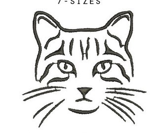 Cat embroidery  etsy Cat embroidery  etsy