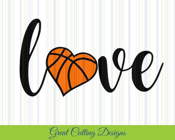 Download Basketball SVG Cut File love svg DXF cut file Cricut svg