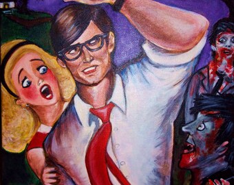 Fright Night- Zombie painting SALE
