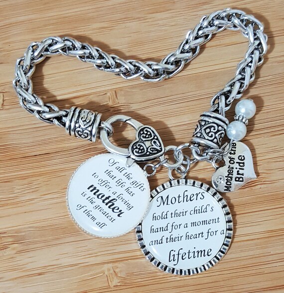 Mother of the Bride Gift Mother of the Bride Bracelet Wedding Gifts for Mother in Law Mother in Law Bracelet Mother in Law Gift Keychain