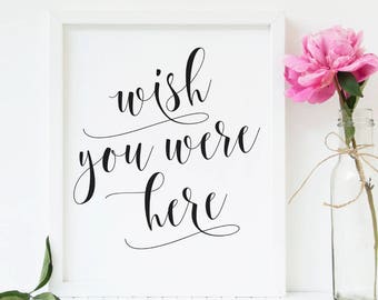 Wish you were here wedding | Etsy