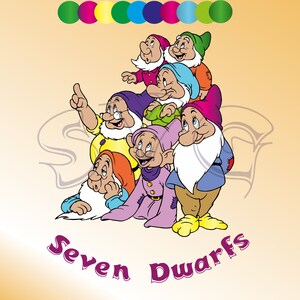 Seven dwarfs svg | Etsy