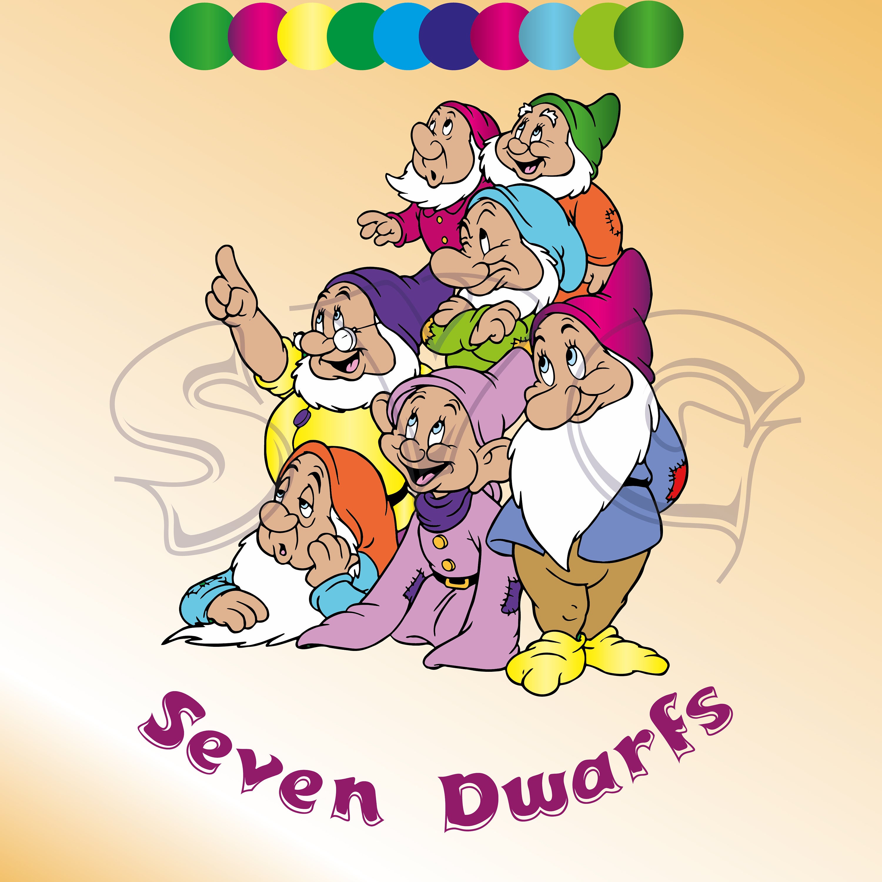 Download Disney svg files Seven Dwarfs Disney cut files Cartoon