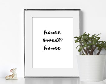 Home Sweet Home Printable Home Sweet Home Digital Download Gift for Couple Gift Long Distance Couple Wedding Gift Home Sweet Home Printable