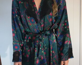 Vintage Silky Bath Robe