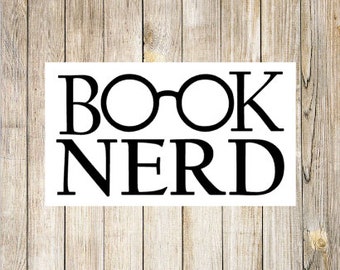 Read Decal | Glasses Decal | Car Window Decal | Planner Decal | Reader Sticker | Bookworm Sticker | Planner Sticker | Book Gift | Vinyl