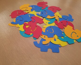 Primary Elephant Confetti