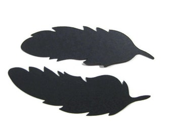 Large Paper Feather Die Cut Set of 12