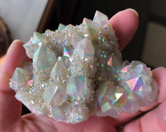 Angel Aura Cluster Angel Aura Spirit Quartz Crystal Angel Aura Quartz Cluster Rainbow Aura Crystal Opal Aura Crystal Aura Crystal A3