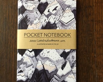 Notebook, Jotter, Mini Sketchbook | Mountains