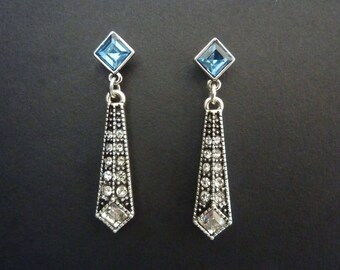 Art Deco Earrings Great Gatsby Earrings Vintage Earrings Art Nouveau Earrings Downton Abbey Downtown Abbey Bridal Earrings Wedding Earrings