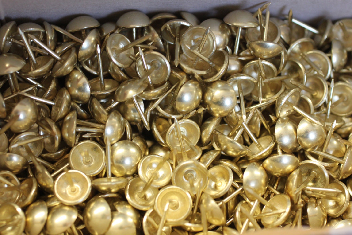 Upholstery Decorative NAIL HEADS Brass Plated Finish