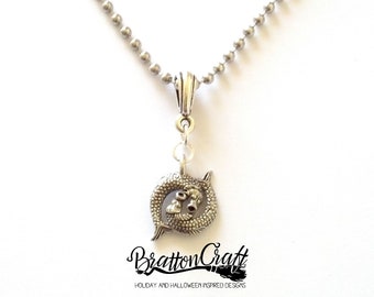 Silver Pisces Necklace - Pisces Necklace - Two Fish Necklace - Men's Zodiac Necklace - Astrology Necklace - Pisces Jewelry - Zodiac Jewelry