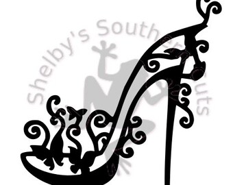 Butterfly Heel SVG