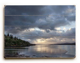 Wood Sign: Ireland Photography, Bantry Bay Ireland, Ireland Photo on Wood, Blue Art, Irish Photo on Wood, Irish Decor