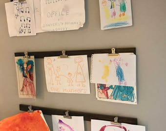 Children's Art Display (includes 2 boards) - Art Wall Display - Kids Art Display - Kids Art Wall Display - Child Art Display - Handmade