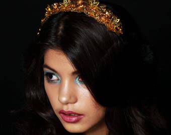 VIRGINIA Black Filigree Fur Ear Muffs, Ear warmer, jeweled earmuffs, rhinestone earmuffs, embellished earmuffs, black earmuffs