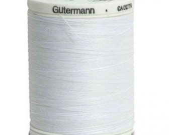 Gutermann Sew-All Thread - 1000m/1094 yd Spool - White (color 020)