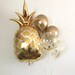 Gold Pineapple Balloon Pineapple Party Bridal Shower Summer Party Gold Pineapple Party Tropical Bachelorette Baby Gold Chrome Balloons