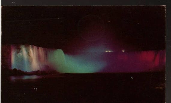 Horseshoe Falls + Niagara Falls, Ontario, Canada + 1954 + Vintage Curteich Postcard