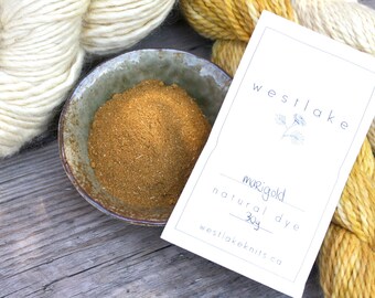 Marigold Natural Dye, powdered marigold flowers for dyeing rich yellows