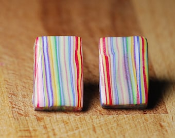 Beach Earrings - Hypoallergenic Earrings - Polymer Clay Earrings - Large Stud Earrings - No Nickel - Earrings For Sensitive Ears -