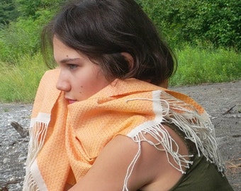 woven hand, baby camel, and silk, Merino Wool scarf