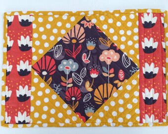 Placemats and Napkins - Quilted Placemats - Fabric Placemats and Napkins - Set of 2 Placemats and Napkins - Modern Placemats - Made to order
