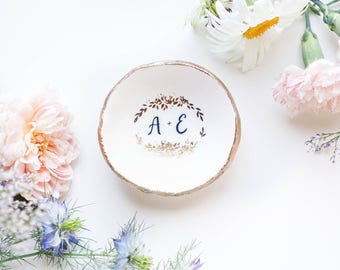 Engagement Ring Dish / Jewelry Dish / Bride to Be Gift / Wedding Gift / Personalized Gift / Personalized Bridesmaids Gift / Engagement Gift
