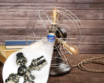Fan Lamp Kit | DIY Kit | Candelabra | How To | Lamp Parts | Lamp Supplies | Guide | Parts | Tutorial Fan Lamp | Chrome