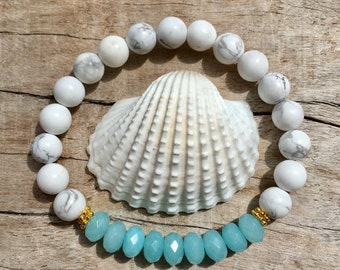boho bracelet, bohemian jewelry, healing jewelry, aqua jade bracelet, yoga bracelet