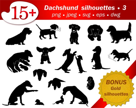 Download SVG Dachshund silhouette clipart dog puppy cameo cricut ...
