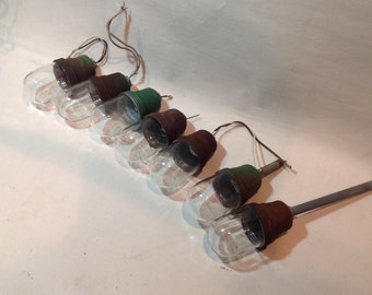 Vintage industrial light // factory light fixture