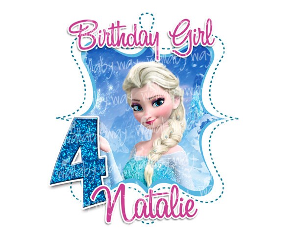 frozen 4th birthday shirt