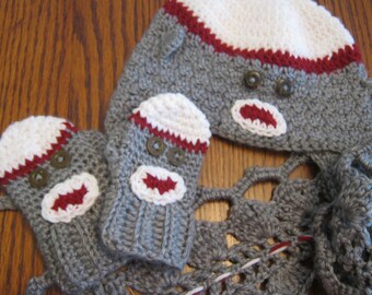 Design your own Beanie, Mittens, Scarf set