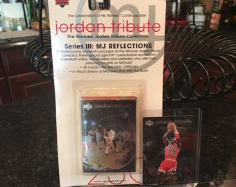 Factory Sealed, Michael Jordan Tribute, Upper Deck, 30 cards, MJ Reflections, 1998