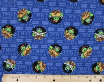 Teenage Mutant Ninja Turtles Fabric TMNT Fabric Tough Guys Fabric From Springs Creative