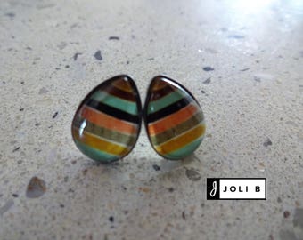 Earrings stainless steel 10 X 14 mm
