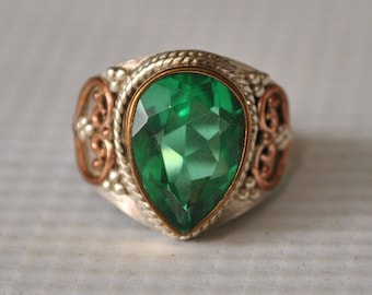 Sterling Silver Apatite Ring Sz 7 #9758