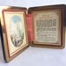 1930s Leather Bound Pocket Shrine with Prayer to Our Lady of Fatima