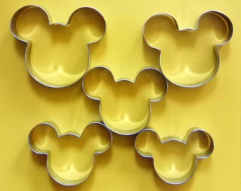 5 Size Mickey Mouse Cookie Cutter Candy Baking Set