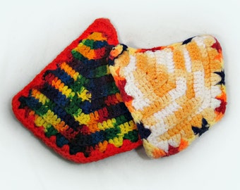 Crochet hot pads , handmade pot holder ,Vintage potholders , crochet pot holder , kitchen potholder, # 10