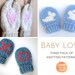 3 Pack Knitting Patterns - Baby Love Mittens