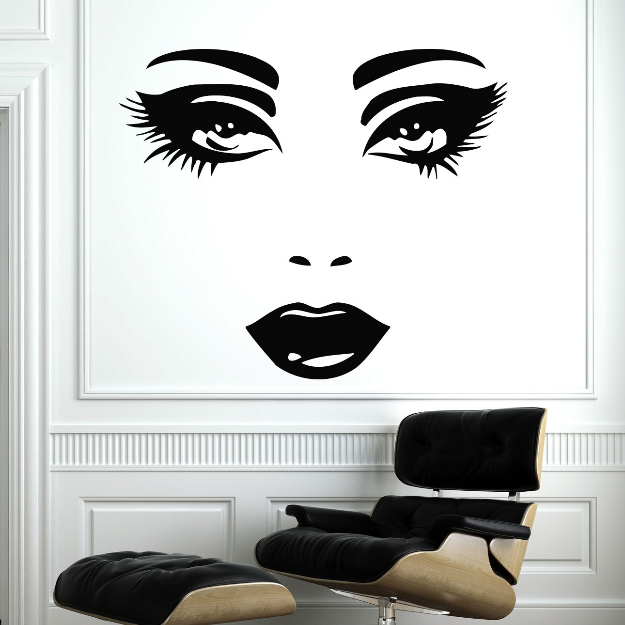 Makeup Wall Decal Vinyl Sticker Decals Home Decor Mural Make