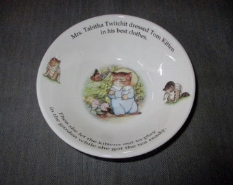 6" Royal Doulton Beatrix Potter TOM KITTEN Child's Bowl (1997)