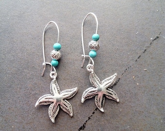 Starfish with turquoise
