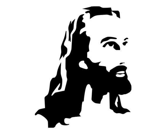 Jesus Decal Jesus Portrait Bumper Sticker Jesus Christ