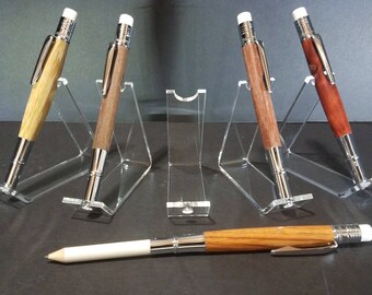 Hand Turned 'Bullet' Pencil (Wood or Acrylic)